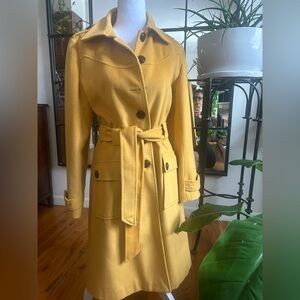 Pink Lady Yellow Coat